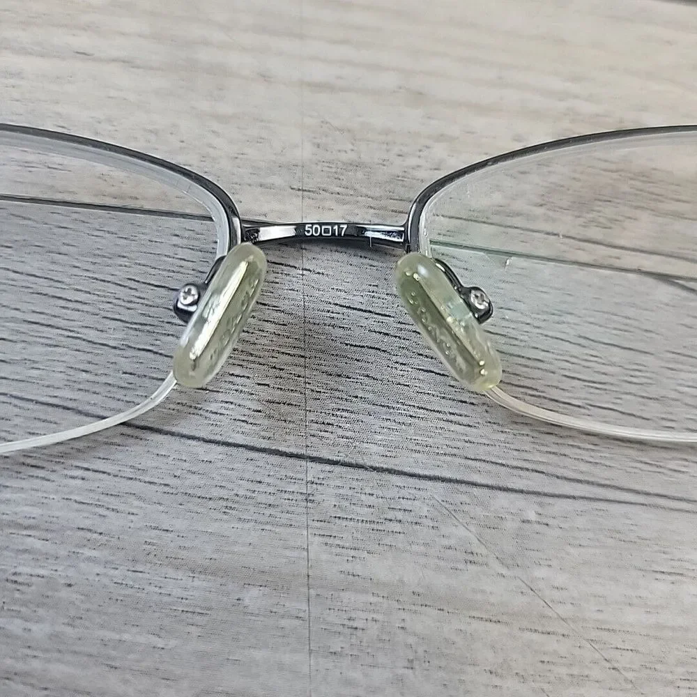 Coach SUZANNA 246 Dark Gunmetal Half‎ Rim 50-17-135 Eyeglasses FRAMES ONLY
